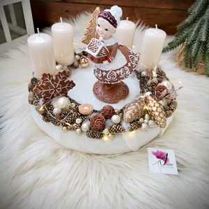LED-es Világító, mézeskalács nagymama adventi koszorú, mézeskalács adventi dísz - karácsony - adventi díszek - adventi koszorú - Meska.hu LED-es Világító, mézeskalács nagymama adventi koszorú, mézeskalács adventi dísz - karácsony - adventi díszek - adventi koszorú - Meska.hu