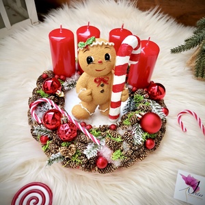 Mézeskalács adventi koszorú, mézeskalács adventi dísz - karácsony - adventi díszek - adventi koszorú - Meska.hu Mézeskalács adventi koszorú, mézeskalács adventi dísz - karácsony - adventi díszek - adventi koszorú - Meska.hu