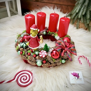 Grincs adventi koszorú, adventi dísz - karácsony - adventi díszek - adventi koszorú - Meska.hu