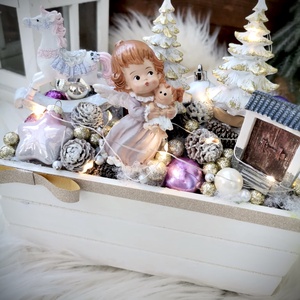  Világító angyali asztaldísz, angyal asztali dísz - Meska.hu