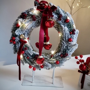 3D fenyő  Ajtódísz kopogtató, led vilagítással - karácsony - karácsonyi lakásdekoráció - karácsonyi ajtódíszek - Meska.hu