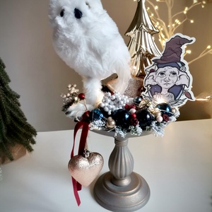 Harry Potter, LED-es Világító, asztaldísz, koszorú, karácsonyi dísz - karácsony - adventi díszek - adventi koszorú - Meska.hu