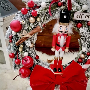 Diótörő, 3D fenyő  Ajtódísz  - karácsony - karácsonyi lakásdekoráció - karácsonyi ajtódíszek - Meska.hu