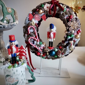 Diótörő mézeskalács  Ajtódísz, kopogtató  - karácsony - karácsonyi lakásdekoráció - karácsonyi ajtódíszek - Meska.hu