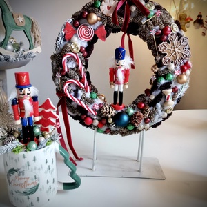 Diótörő mézeskalács  Ajtódísz, kopogtató  - karácsony - karácsonyi lakásdekoráció - karácsonyi ajtódíszek - Meska.hu