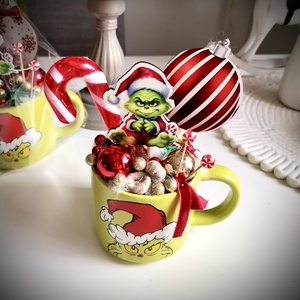 Grincs, grincses bögre karácsonyi dísz - Meska.hu