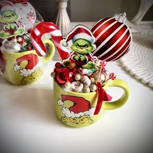 Grincs, grincses bögre karácsonyi dísz - karácsony - adventi díszek - adventi koszorú - Meska.hu