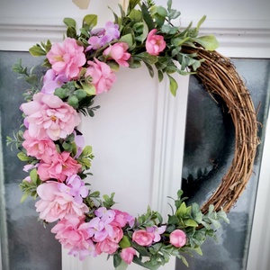 Négy évszak ajtódísz, kopogtató, tavasz, tél, mókus, vessző ajtódísz - Meska.hu