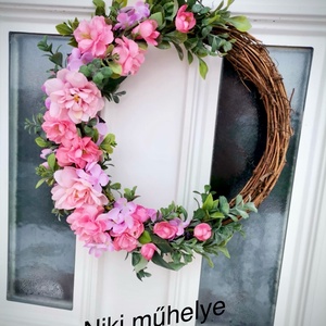 Négy évszak ajtódísz, kopogtató, tavasz, tél, mókus, vessző ajtódísz - otthon & életmód - dekoráció - ajtó- és ablak dekoráció - ajtódísz & kopogtató - Meska.hu