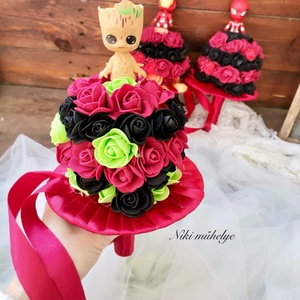 Ovis Ballagási csokor, Groot  - otthon & életmód - virágdekoráció - virágok - virágcsokor - Meska.hu