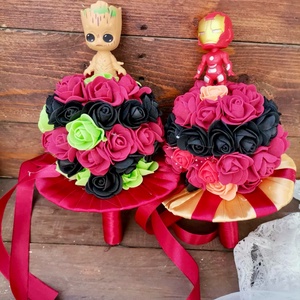 Ovis Ballagási csokor, Groot  - otthon & életmód - virágdekoráció - virágok - virágcsokor - Meska.hu