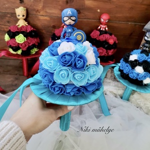 Ovis Ballagási csokor, Amerika kapitány  - otthon & életmód - virágdekoráció - virágok - virágcsokor - Meska.hu