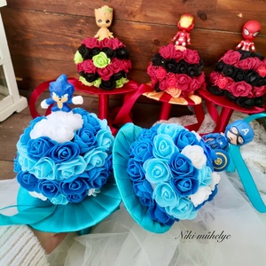 Ovis Ballagási csokor, Amerika kapitány  - otthon & életmód - virágdekoráció - virágok - virágcsokor - Meska.hu