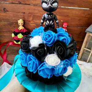 Ovis Ballagási csokor, fekete macska   - Meska.hu