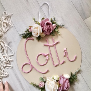 Babaszoba dekoráció, névtábla, baba dekor  - baba - mama - babaszoba dekoráció - babanév dekoráció - Meska.hu