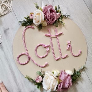 Babaszoba dekoráció, névtábla, baba dekor  - Meska.hu