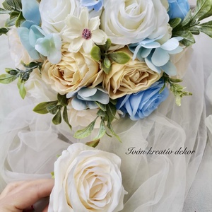 Menyasszonyi csokor, örökcsokor, örök csokor, esküvői dekoráció kitűző  - esküvő - menyasszonyi- és dobócsokor - Meska.hu