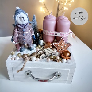 Maci, macis vintage  Fiók adventi fiók, madár adventi dísz, adventi koszorú, adventi fiók  - karácsony - adventi díszek - adventi koszorú - Meska.hu