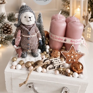 Maci, macis vintage  Fiók adventi fiók, madár adventi dísz, adventi koszorú, adventi fiók  - karácsony - adventi díszek - adventi koszorú - Meska.hu