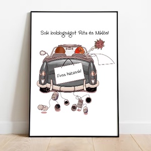 Nászajándék átadó ajándék , Esküvő, Emlék & Ajándék, Nászajándék, Esküvői pénzátadó képkeret, Fotó, grafika, rajz, illusztráció, MESKA