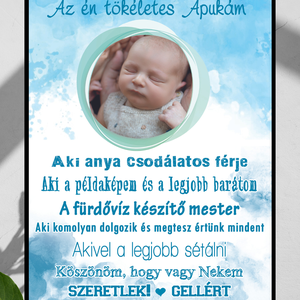 Tökéletes apa - falikép - apák napi ajándék - Meska.hu