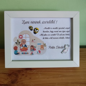 Óvó néninek köszönettel , Otthon & Életmód, Dekoráció, Kép & Falikép, Plakát, Fotó, grafika, rajz, illusztráció, MESKA