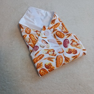 Péksüti újraszalvéta, élelmiszerbiztos, uzsonna csomagoló, szendvics csomagoló, zero waste, Táska & Tok, Uzsonna- & Ebéd tartó, Szendvics csomagoló, Varrás, MESKA