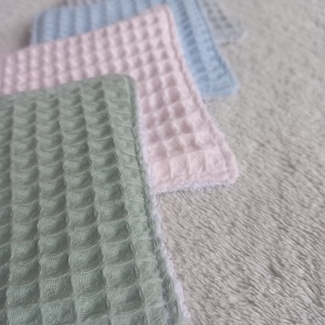 4 db arctisztító lap, frottír-darázsszövet, zero waste - szépségápolás - arcápolás - arctisztító korong - Meska.hu