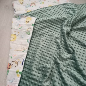 Ovis minky ágynemű garnitúra: minky takaró+párna /Zsálya/Katica,Méhecske,Madárka/ - játék & sport - ovis felszerelés - ovis ágynemű - Meska.hu