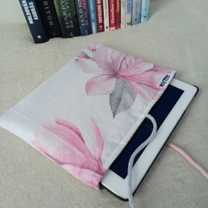 Magnólia könyvtok, tablet tartó, Könyv & Zene, Könyvtok, Varrás, MESKA