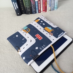 Autópálya könyvtok, tablet tartó, Könyv & Zene, Könyvtok, Varrás, MESKA