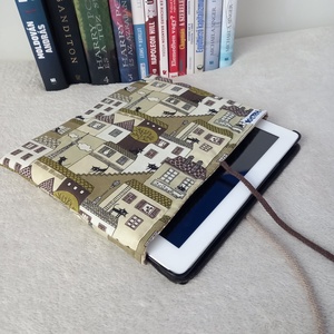 Macska a háztatőn könyvtok, tablet tartó, Könyv & Zene, Könyvtok, Varrás, MESKA