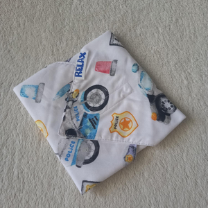 Rendőrjárművek újraszalvéta, élelmiszerbiztos, uzsonna csomagoló, szendvics csomagoló, zero waste, Táska & Tok, Uzsonna- & Ebéd tartó, Szendvics csomagoló, Varrás, MESKA