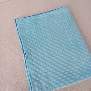 Minky DUO pihe-puha takaró (Menta/Türkiz) - otthon & életmód - babaszoba, gyerekszoba - babatakaró, gyerek pléd - Meska.hu