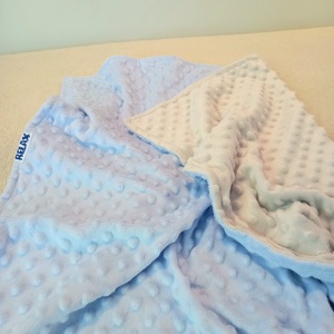 Minky DUO pihe-puha takaró (Kék/Vanília) - Meska.hu