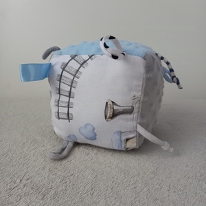 Si-hu-hu Minky Címke kocka / Babakocka - játék & sport - 3 éves kor alattiaknak - babakocka - Meska.hu