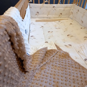 Három részes garnitúra: paplan+párna+rácsvédő /Csip-csirip/ - otthon & életmód - babaszoba, gyerekszoba - szett kiságyba - Meska.hu