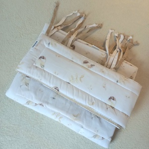 Három részes garnitúra: paplan+párna+rácsvédő /Csip-csirip/ - otthon & életmód - babaszoba, gyerekszoba - szett kiságyba - Meska.hu