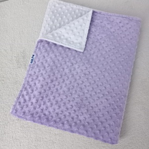 Minky DUO pihe-puha takaró (Orgonalila/Szürke) - baba - mama - baba ágynemű - babatakaró, gyerek pléd - Meska.hu