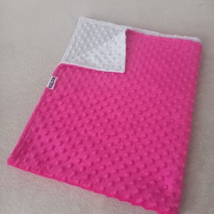 Minky DUO pihe-puha takaró (Magenta/Szürke) - Meska.hu