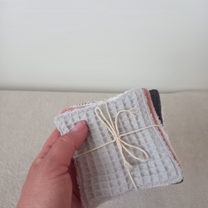 3 db arctisztító lap, frottír-darázsszövet, zero waste - Meska.hu