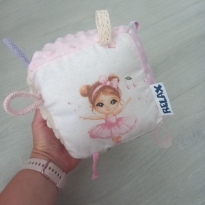 Balerina Minky Címke kocka / Babakocka, Baba - mama, Baba játékok, Babakocka, Varrás, MESKA