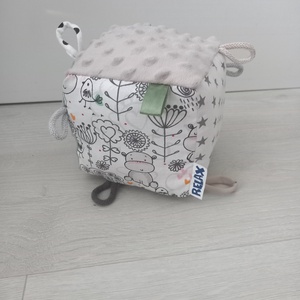 Zöld Hippo Minky Címke kocka / Babakocka - baba - mama - baba játékok - babakocka - Meska.hu
