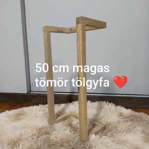 Tömör tölgyfa törölközőtartó  - otthon & életmód - fürdőszoba - fürdőszobai tároló - Meska.hu