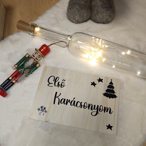 Kis fa tábla, Karácsony, Adventi díszek, Adventi ablakdekoráció, , MESKA