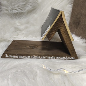 Könyvjelző fából  - könyv & zene - könyvjelző - Meska.hu