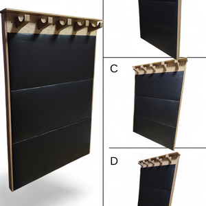 Fa és műbőr előszobafal, Otthon & Életmód, Bútor, Fogas, , MESKA