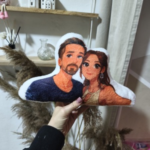 Szerelmes, páros formapárna  - otthon & életmód - lakástextil - párna & párnahuzat - forma párna - Meska.hu