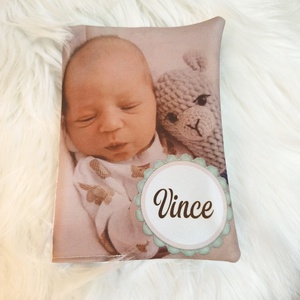 Egészségügyi kiskönyv borító, egyedi fényképpel, fotóval - baba - mama - babaemlékek - egészségügyi kiskönyv borító - Meska.hu