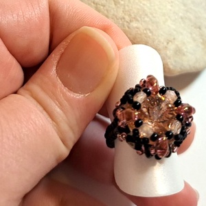 Rosegold Laleti Gyűrű - ékszer - gyűrű - gyöngyös gyűrű - Meska.hu